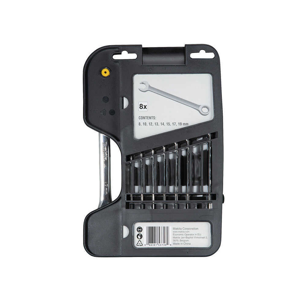 Jeu de clés mixtes à cliquet Makita B-65523