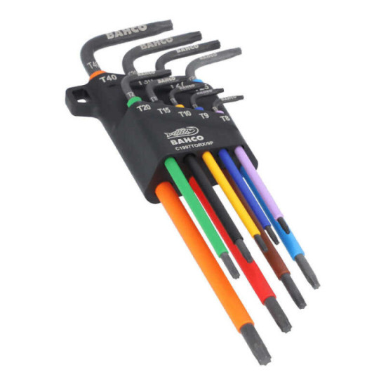 Jeu de 9 clés mâles Torx longues Bahco C1997TORX_9P