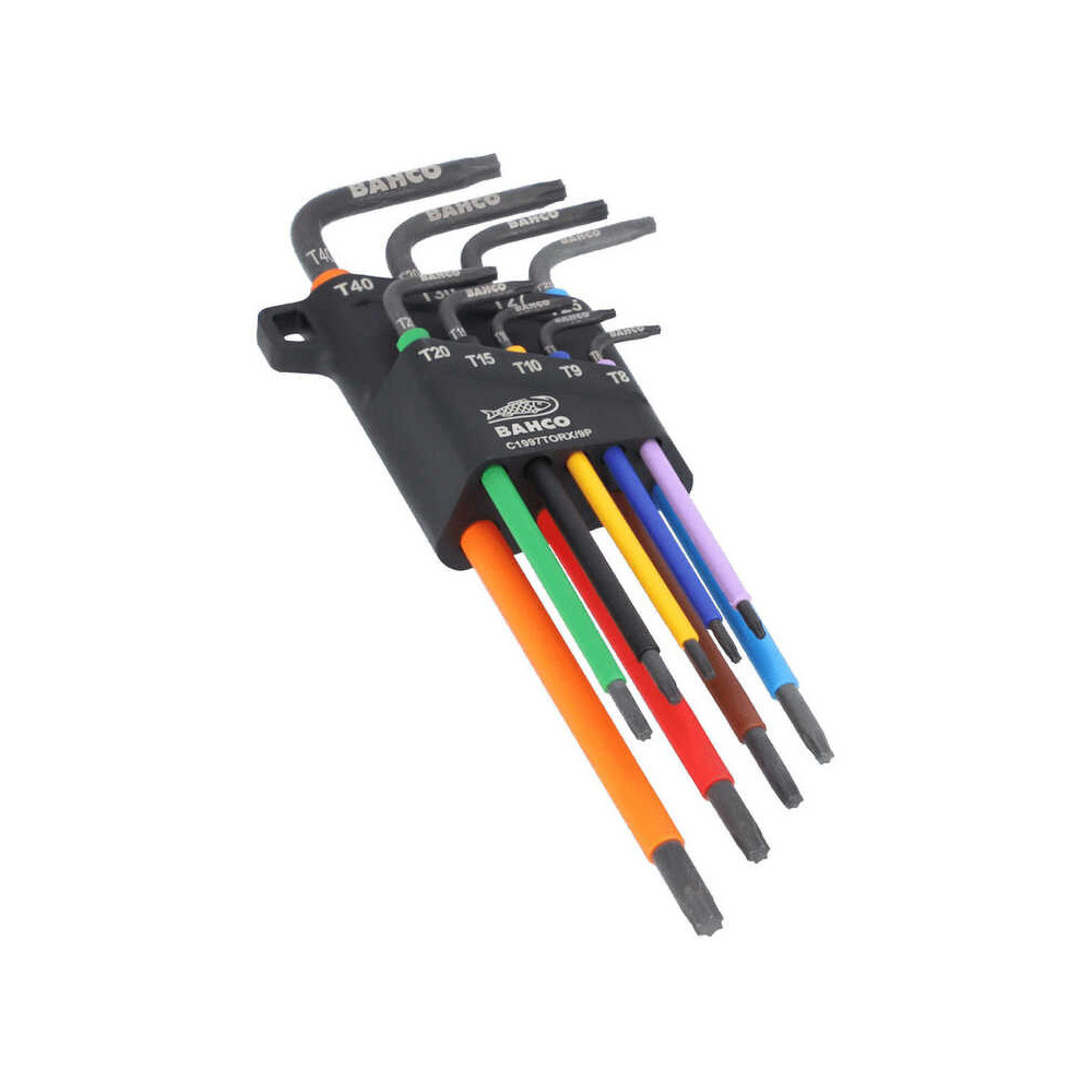 Jeu de 9 clés mâles Torx longues Bahco C1997TORX_9P