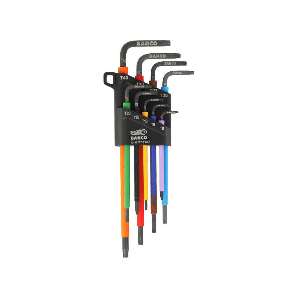 Jeu de 9 clés mâles Torx longues Bahco C1997TORX_9P