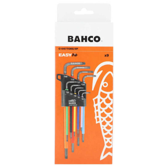 Jeu de 9 clés mâles Torx longues Bahco C1997TORX_9P