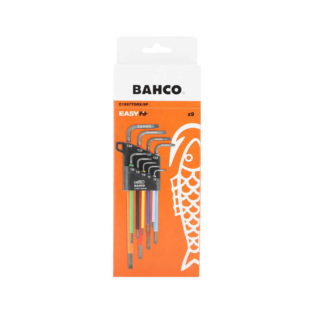 Jeu de 9 clés mâles Torx longues Bahco C1997TORX_9P