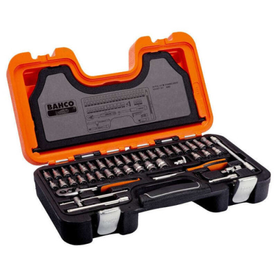 Coffret douilles Bahco S460 46 outils 1/4
