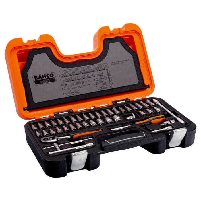 Coffret douilles Bahco S460 46 outils 1/4