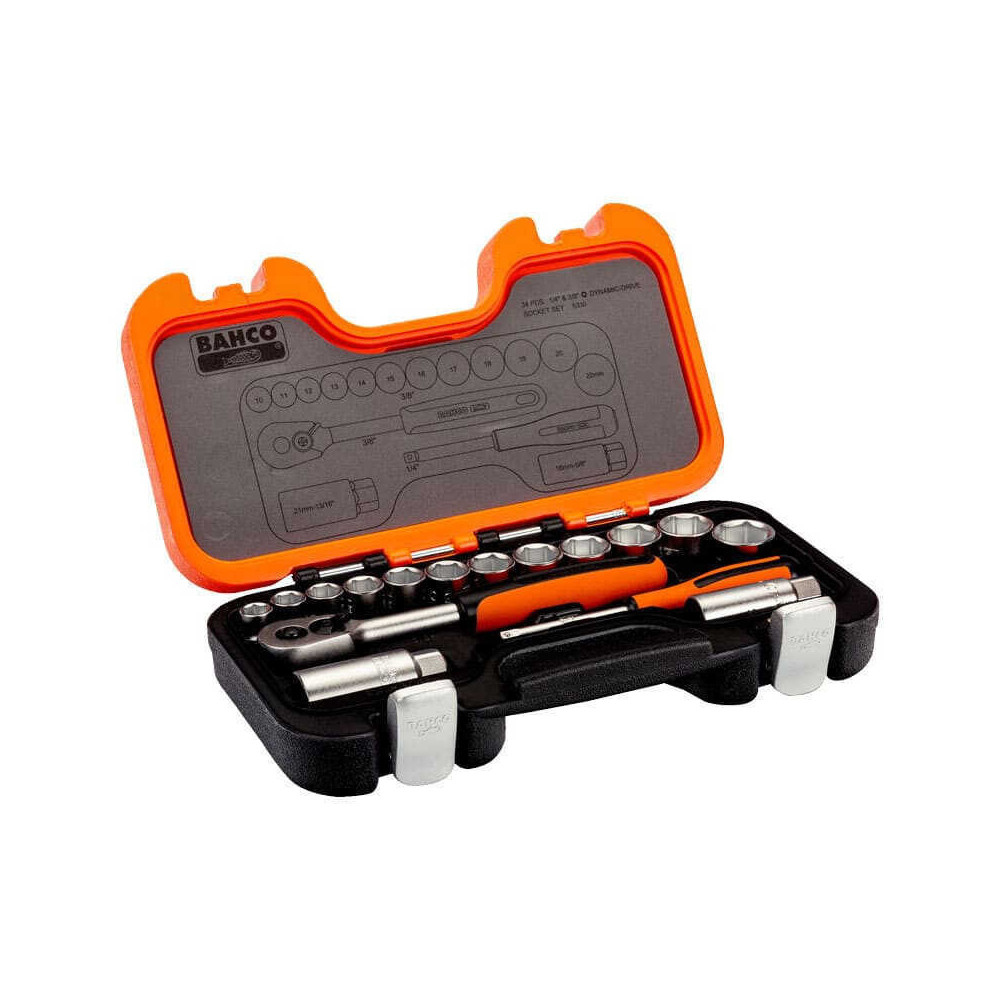 Coffret douilles Bahco S330 34 outils en 3/8
