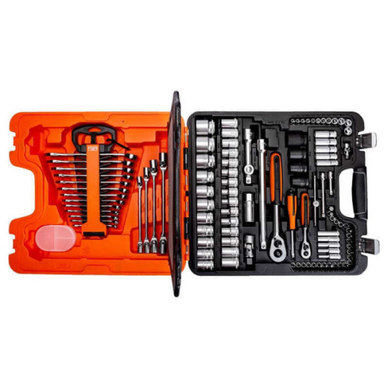 Jeu de douilles 1/4" et 1/2" avec jeu Bahco S108