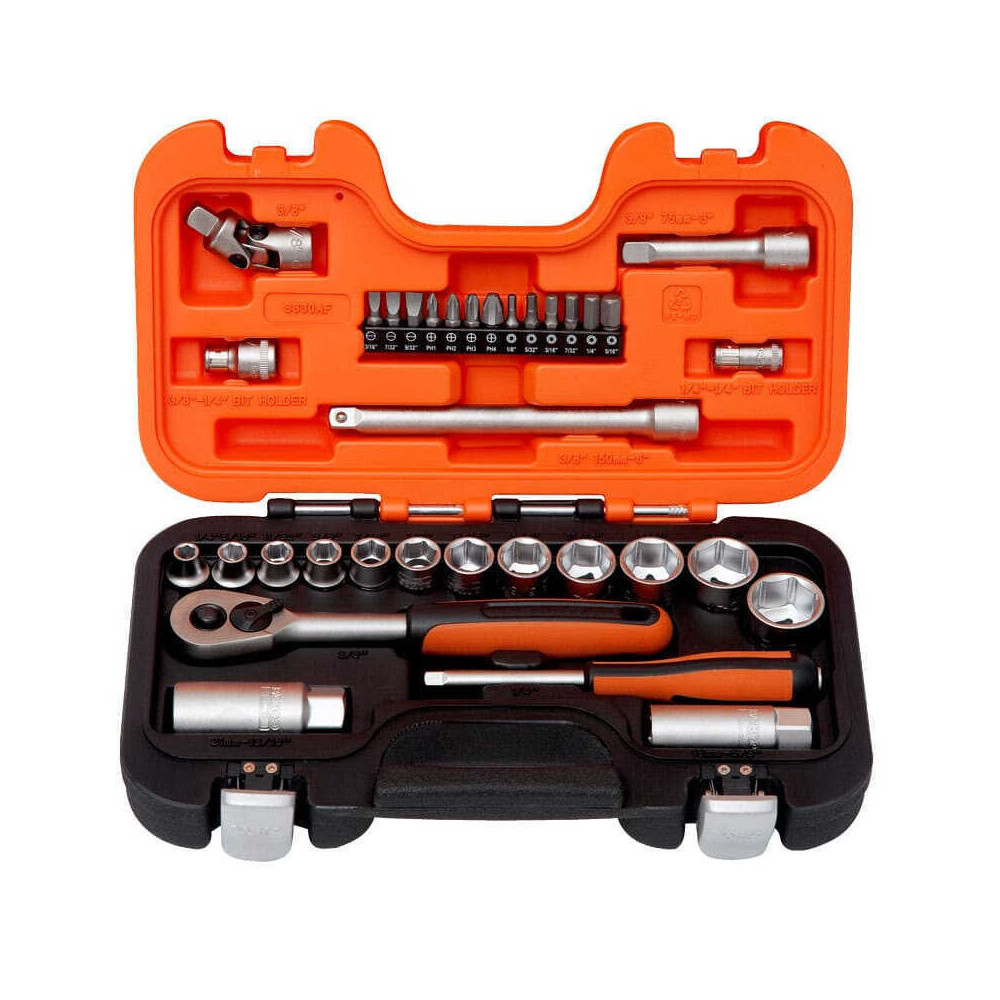 Jeu de douilles 1/4" et 3/8" avec profil Bahco S330AF