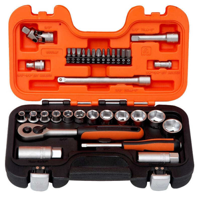 Jeu de douilles 1/4" et 3/8" avec profil Bahco S330AF