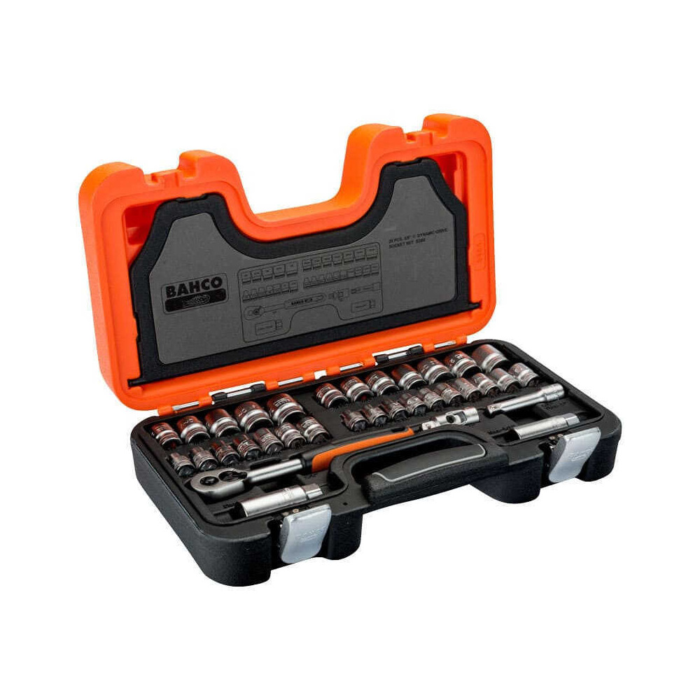 Jeu de douilles 3/8 avec profil hexagonal Bahco S380