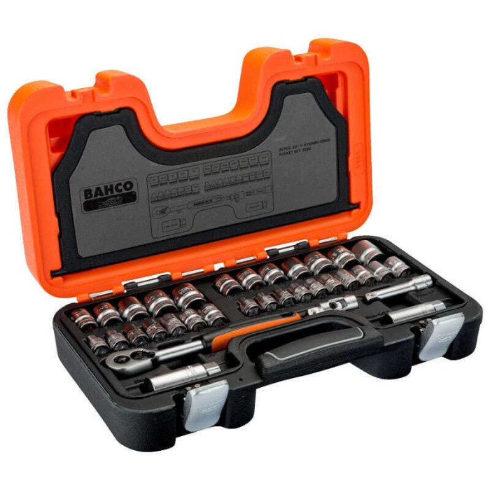 Jeu de douilles 3/8 avec profil hexagonal Bahco S380
