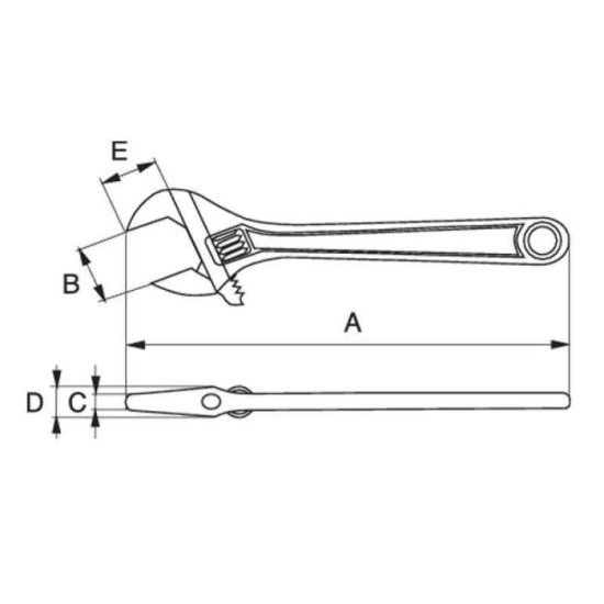 Clé à molette Bahco 9035 ERGO 324 mm HT