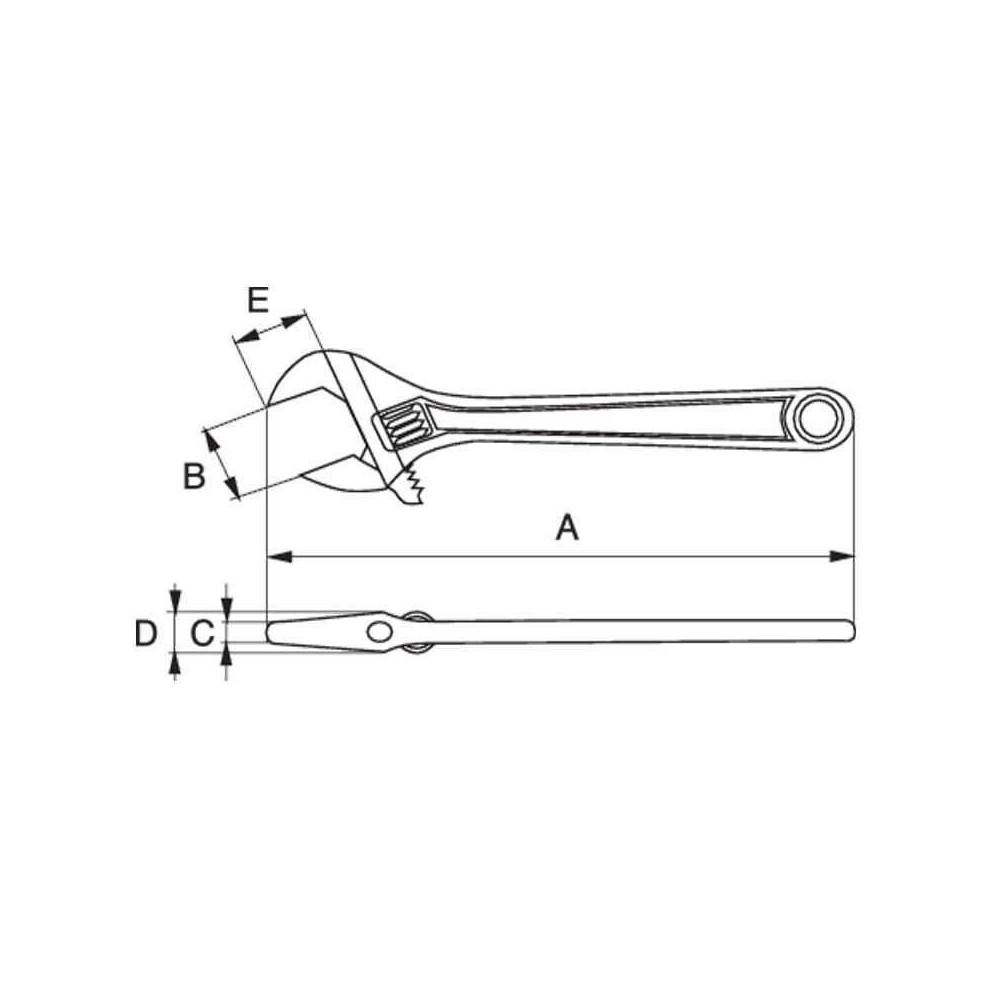 Clé à molette Bahco 9035 ERGO 324 mm HT
