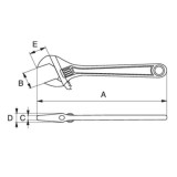 Clé à molette Bahco 9035 ERGO 324 mm HT