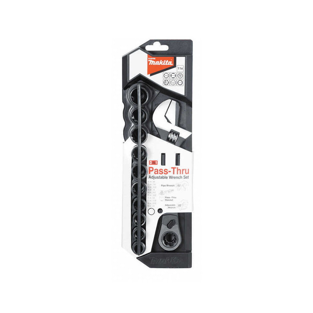 Jeu de 11 clés à molette Makita B-65458