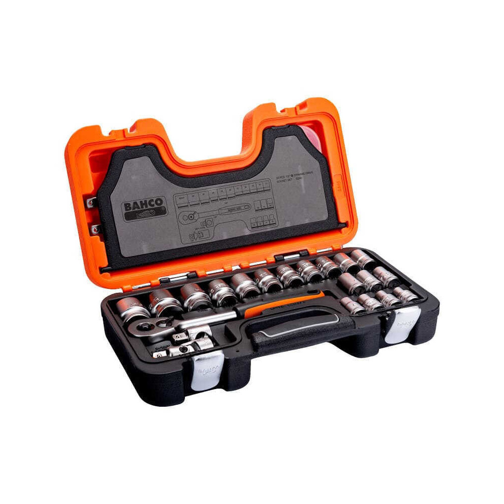 Assortiment 24 douilles Bahco S240 1/2 pouce