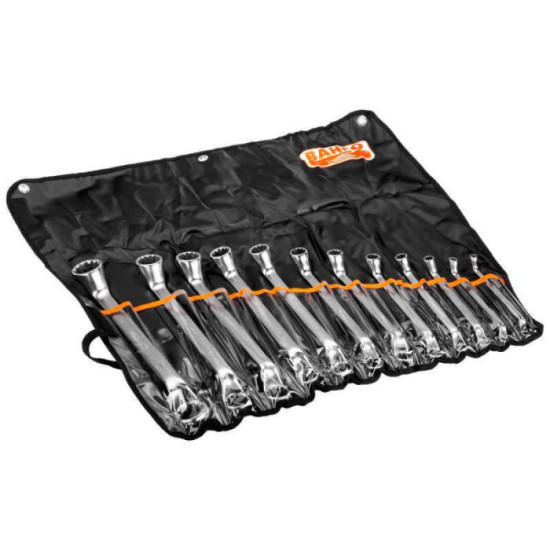 Jeu 12 clés polygonales Bahco 2M/12T