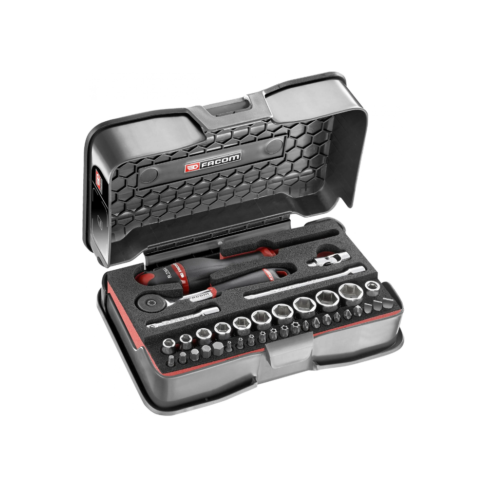 Coffret 37 douilles et embouts Facom R.161-6M6PB