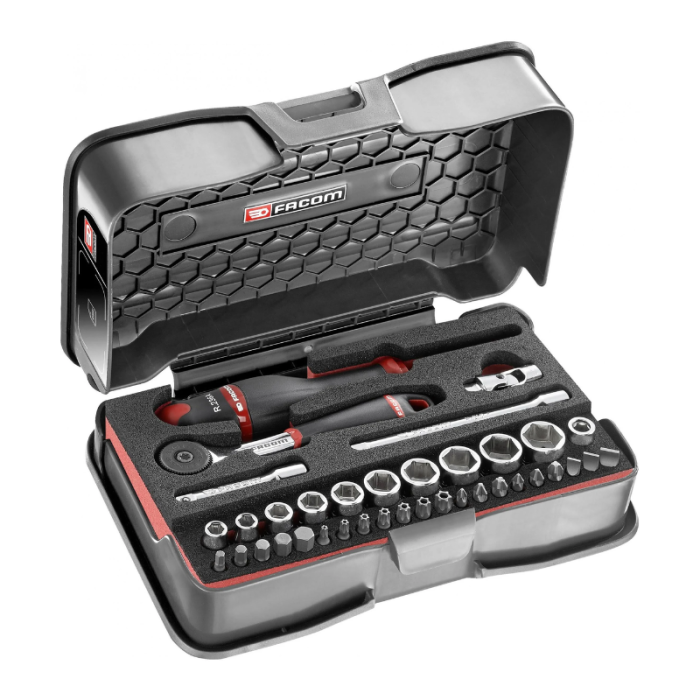 Coffret 37 douilles et embouts Facom R.161-6M6PB
