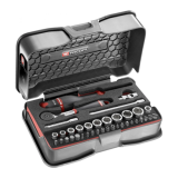 Coffret 37 douilles et embouts Facom R.161-6M6PB