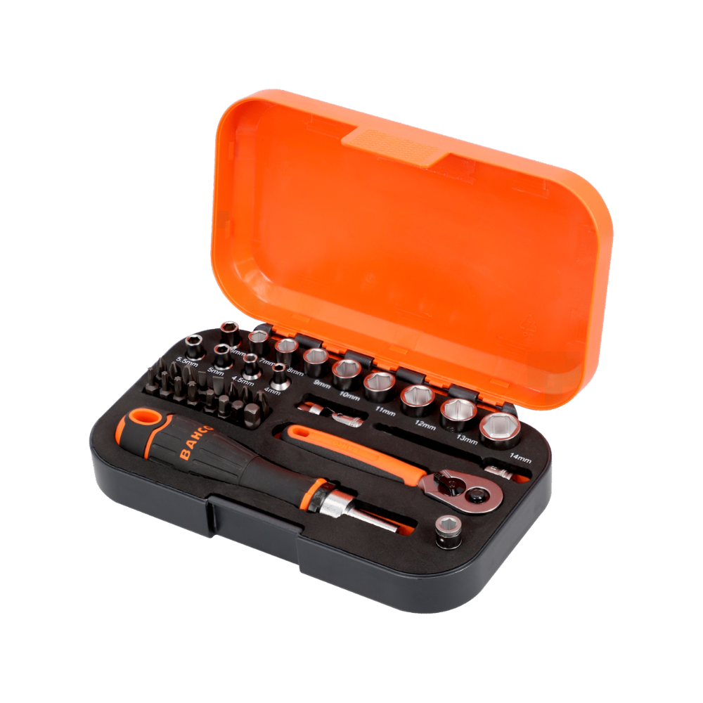 Jeu de douilles et embouts 6 pans Bahco S34MC8H