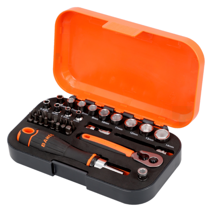Jeu de douilles et embouts 6 pans Bahco S34MC8H