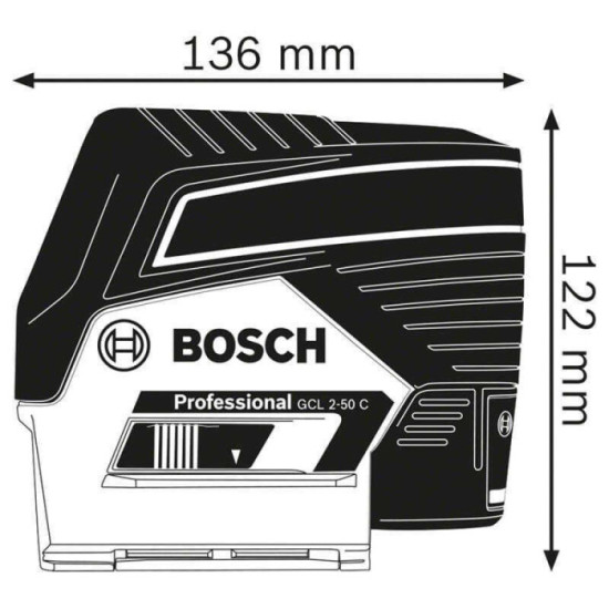 Laser points et lignes Bosch GCL 2-50 C 0601066G04