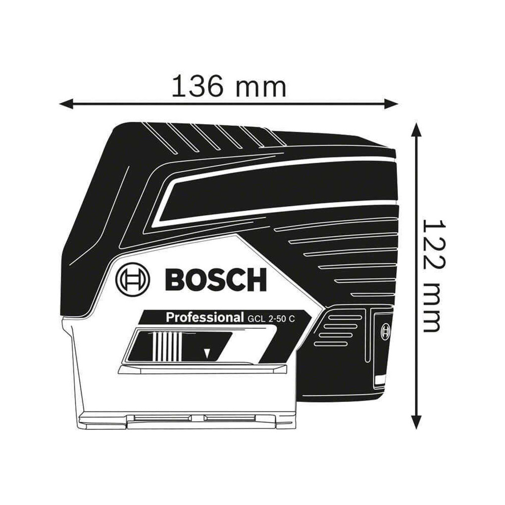 Laser points et lignes Bosch GCL 2-50 C 0601066G04