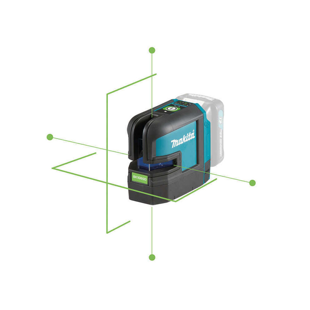 Laser lignes 4 points vert Makita SK106GDZ 12V