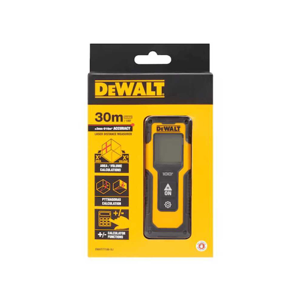 Télémètre laser 30 m DeWalt DWHT77100-XJ