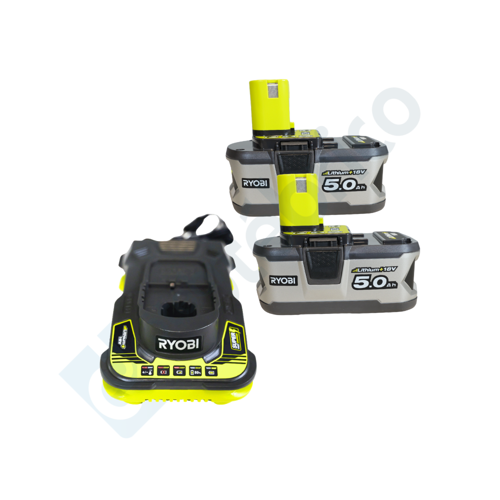 Pack 2 batteries Ryobi 5133004422 18V ONE+ 5,0 Ah
