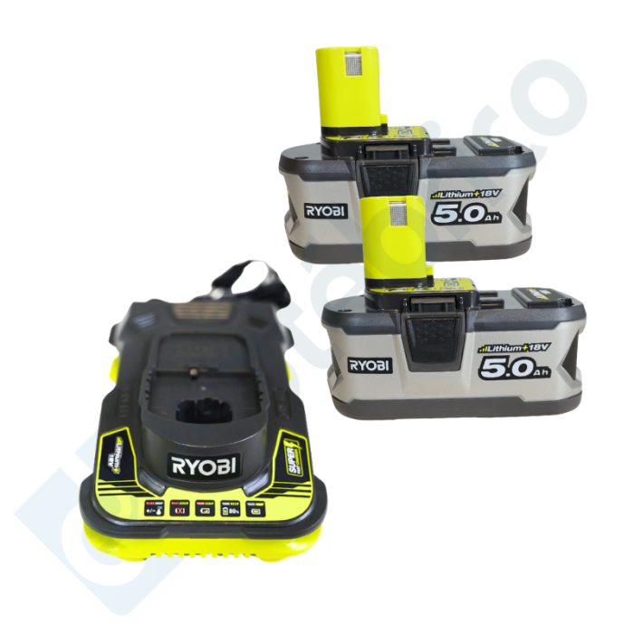 Pack 2 batteries Ryobi 5133004422 18V ONE+ 5,0 Ah