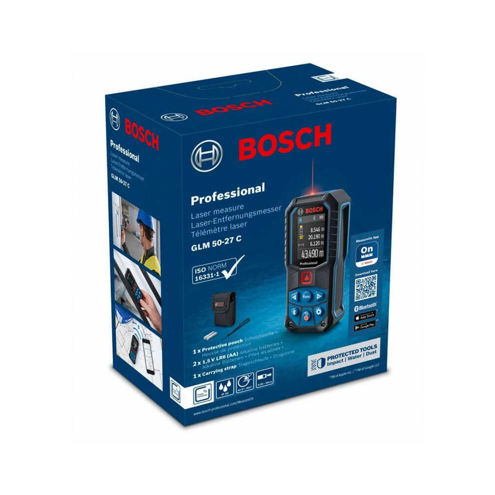 Télémètre laser Bosch GLM 50-27 C 50 m Bluetooth