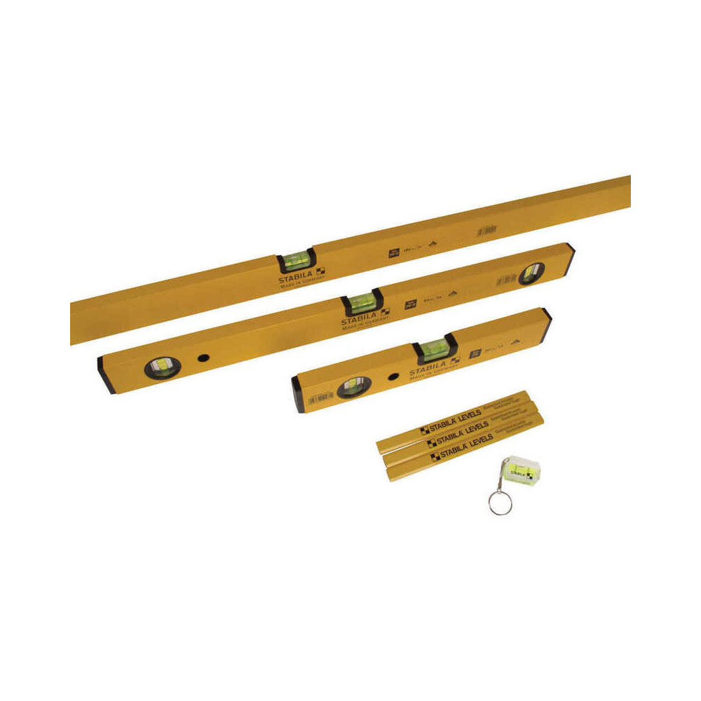Lot 3 niveaux à bulle Stabila STB70-2-COMBI