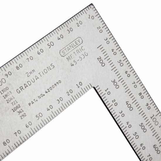 Équerre de charpentier 600 x 400 mm Stanley 1-45-530