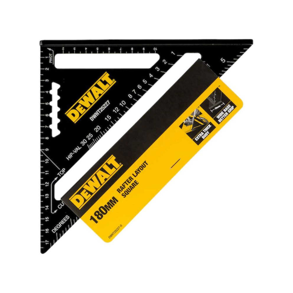 Équerre de charpentier DeWalt DWHT25227-0 180 mm