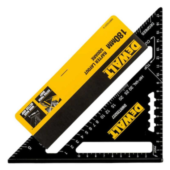 Équerre de charpentier DeWalt DWHT25227-0 180 mm