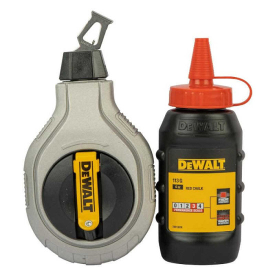 Cordeau traceur DeWalt DWHT47408-0 30 m craie rouge