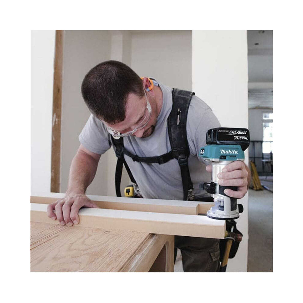 Affleureuse Makita DRT50RFJX3 18V brushless kit
