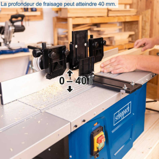 Fraiseuse sur table 1500 W Scheppach HF50 4902103924