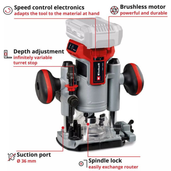Défonceuse Einhell TP-RO 18 Li BL Solo 18V brushless