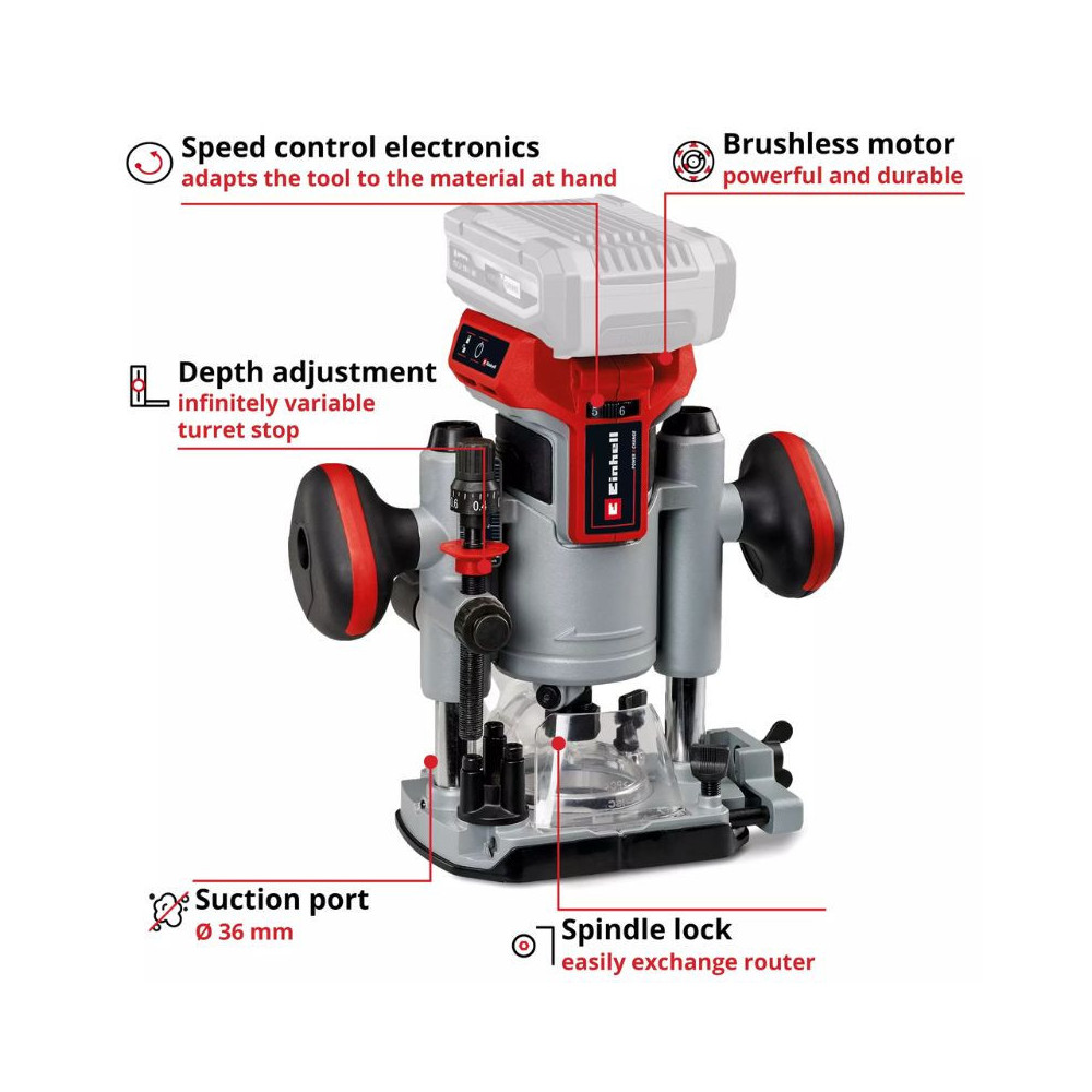 Défonceuse Einhell TP-RO 18 Li BL Solo 18V brushless