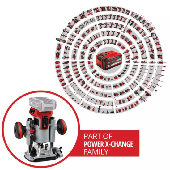 Défonceuse-affleureuse Einhell TP-RO 18 Set Li BL 18V