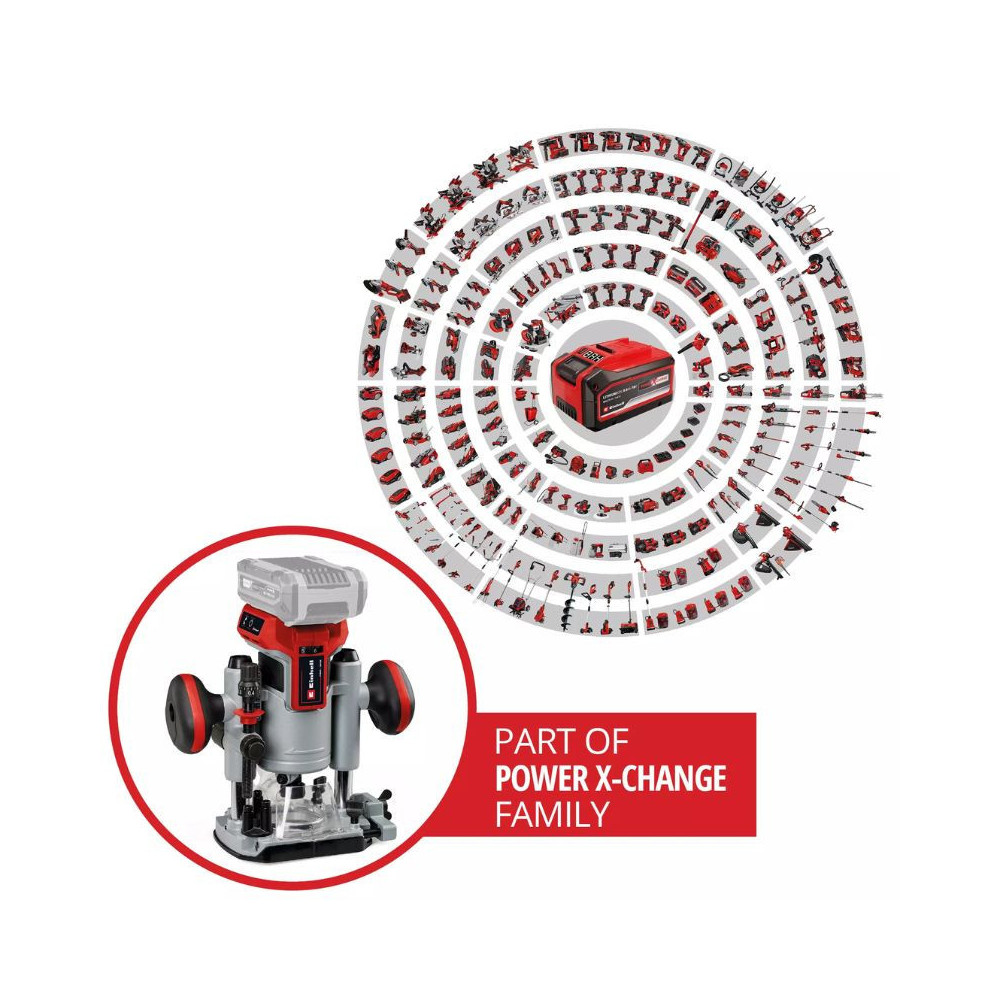 Défonceuse-affleureuse Einhell TP-RO 18 Set Li BL 18V