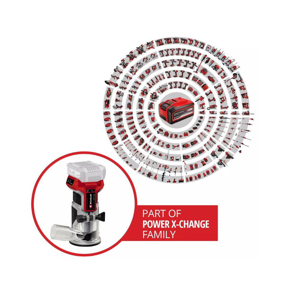 Affleureuse Einhell TP-ET 18 Li BL Solo 18V brushless