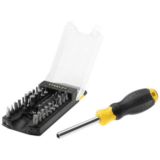 Coffret tournevis à cliquet + 34 embouts Stanley STHT0-70885