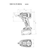 Boulonneuse Metabo SSW 18 LTX 300 BL LiHD