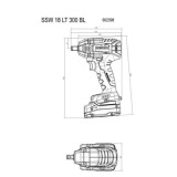 Visseuse à chocs Metabo SSW 18 LT 300 BL