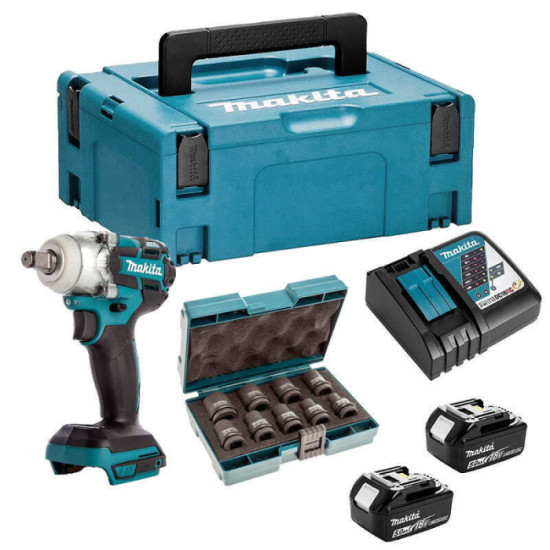 Boulonneuse à chocs Makita DTW285RTJX 18 V 280 Nm