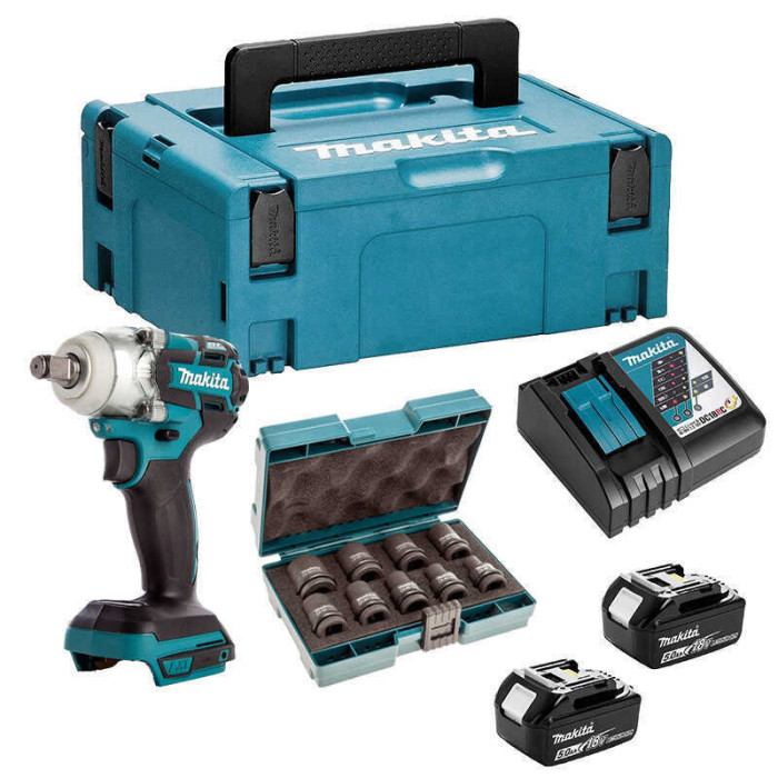 Boulonneuse à chocs Makita DTW285RTJX 18 V 280 Nm