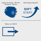 Ponceuse à satiner universelle MRS1300 Scheppach 5903819901